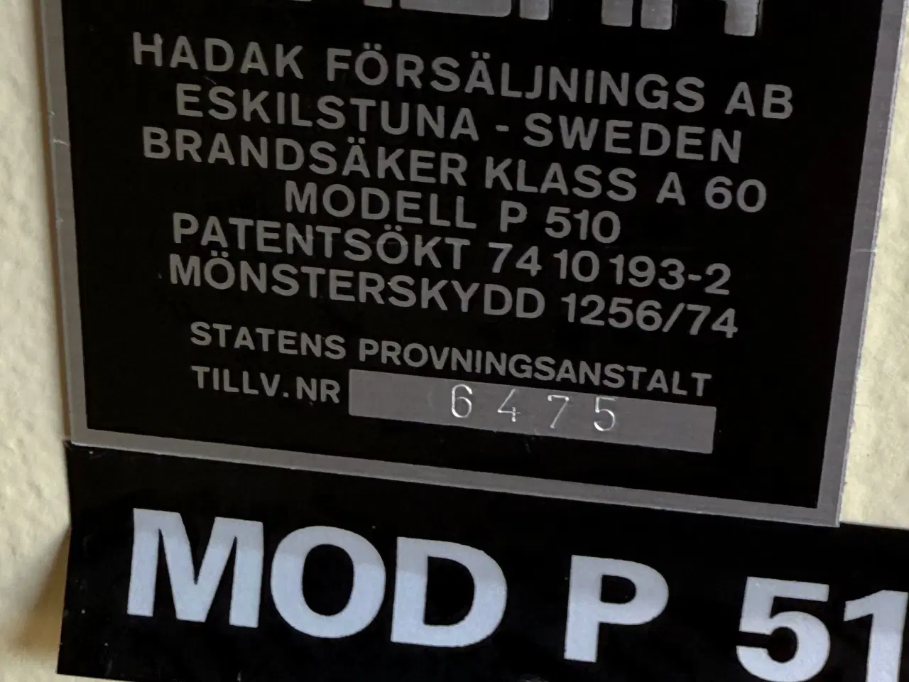 Billede 2 - Pengeskab / værdiskab / ammunitionsskab