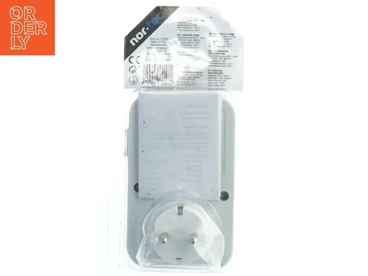 Billede 2 - Mekanisk timer stikkontakt fra nor.tec (str. 12x7,5 cm)
