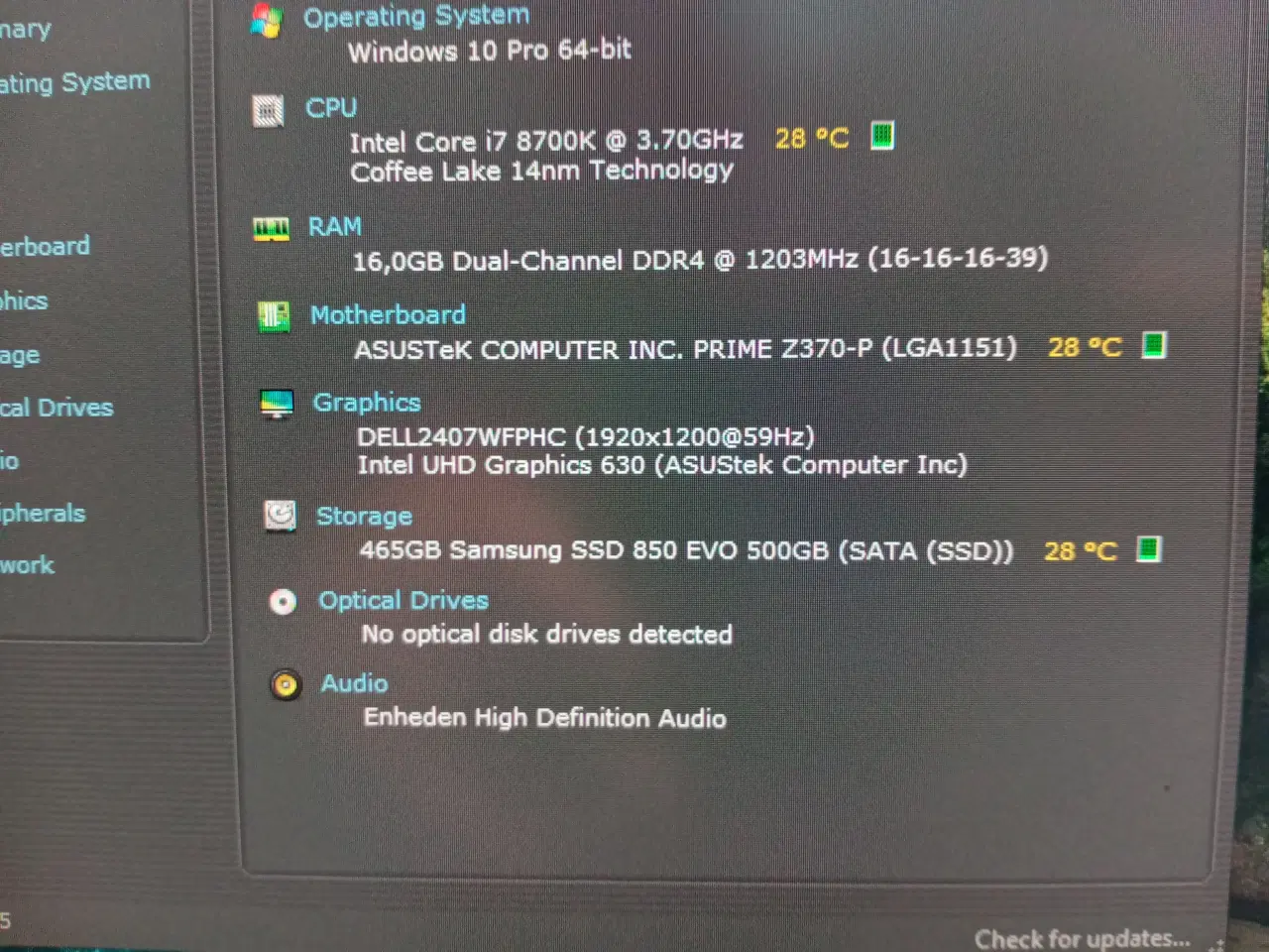 Billede 2 - Komplet i7 3.7ghz 16gb ram 500gb ssd m/win 10
