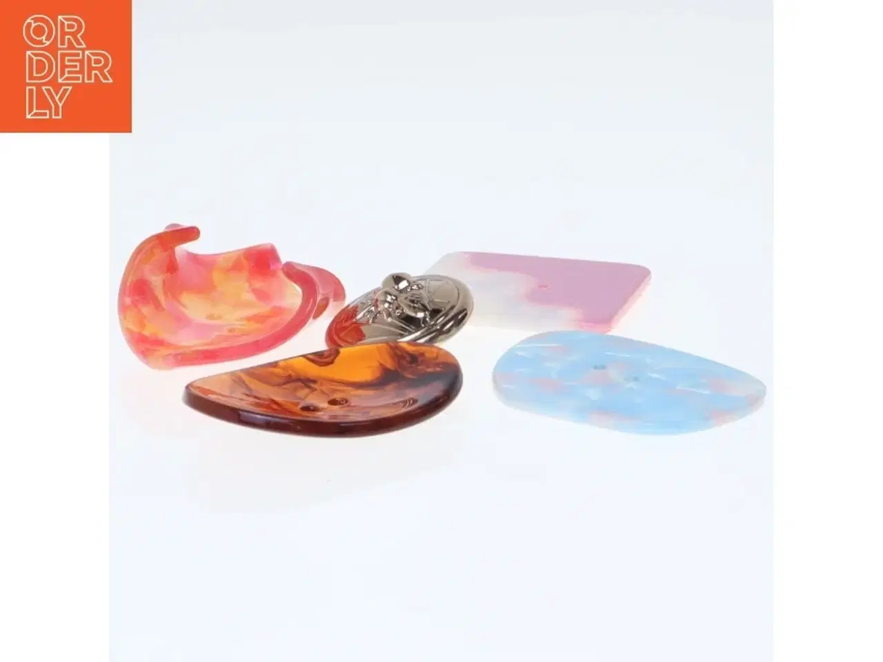 Billede 1 - Farverige store knapper (str. 4 cm)