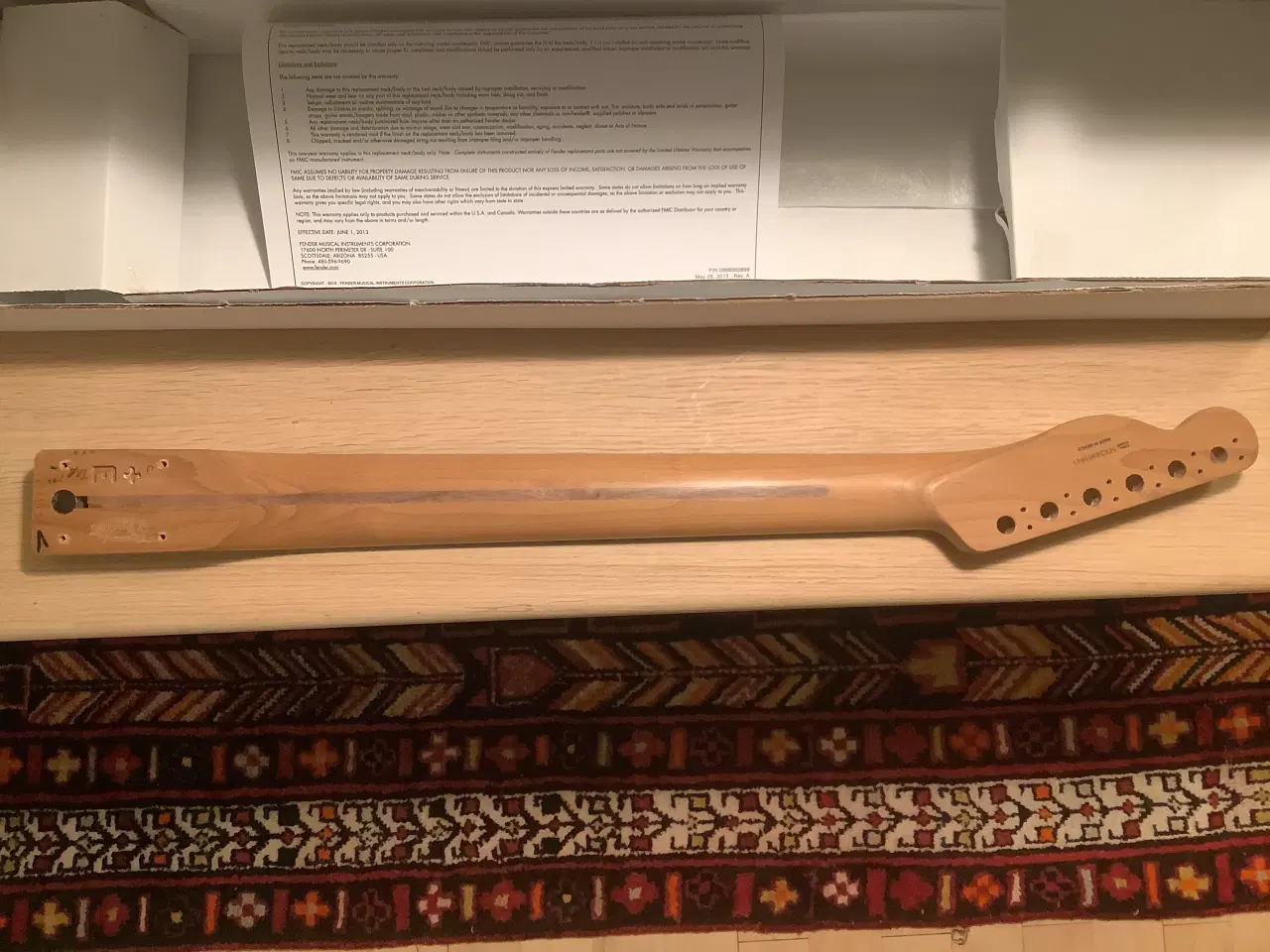 Billede 3 - Fender Neck Tele RSTD Flat Oval RW