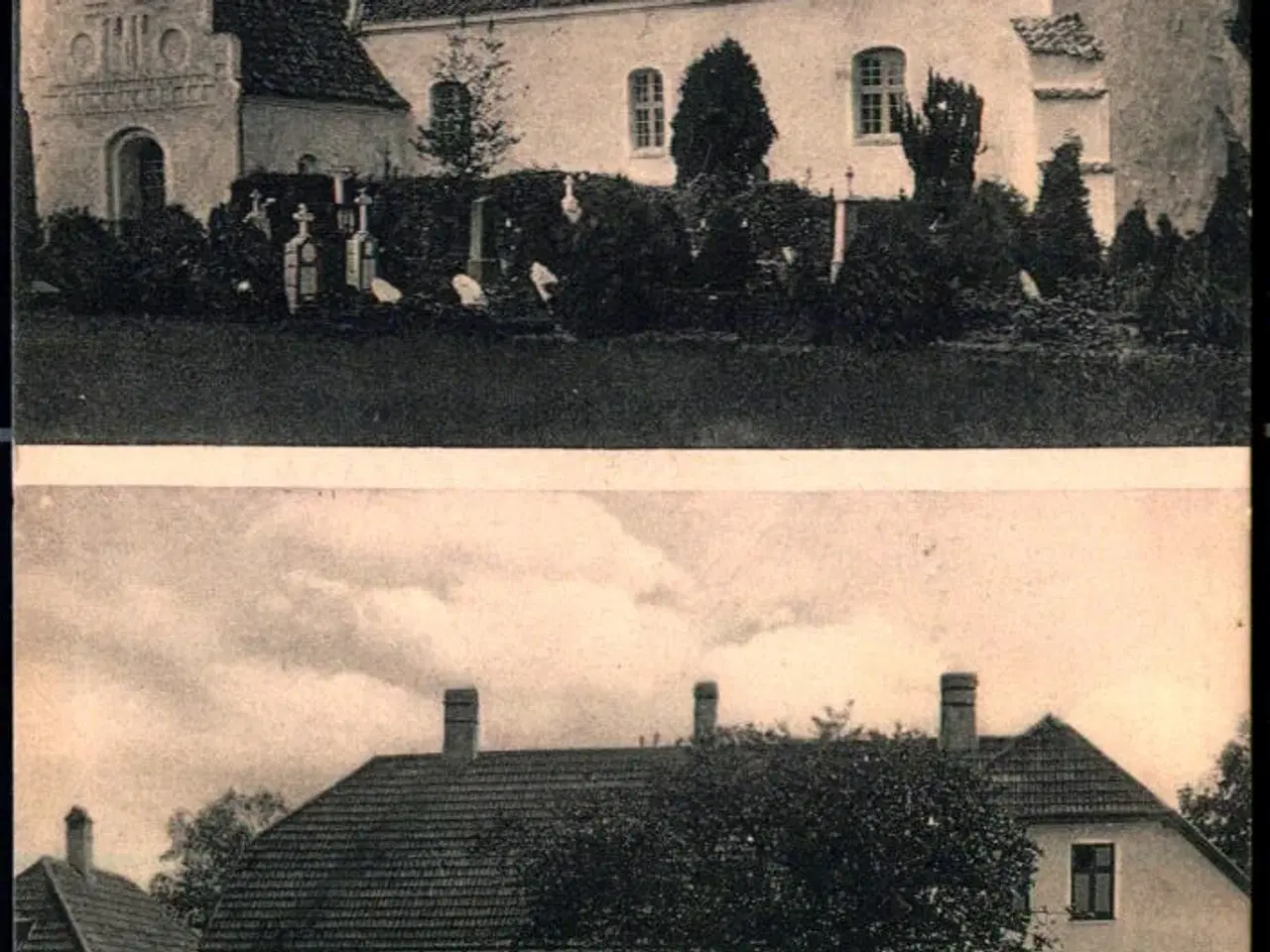 Billede 1 - Kirken og Skolen i Gjestelev - H. Schmidt 23168 - Brugt
