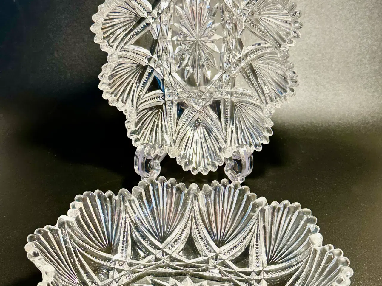 Billede 9 - Vintage genstande af krystal og glas. Læs beskriv