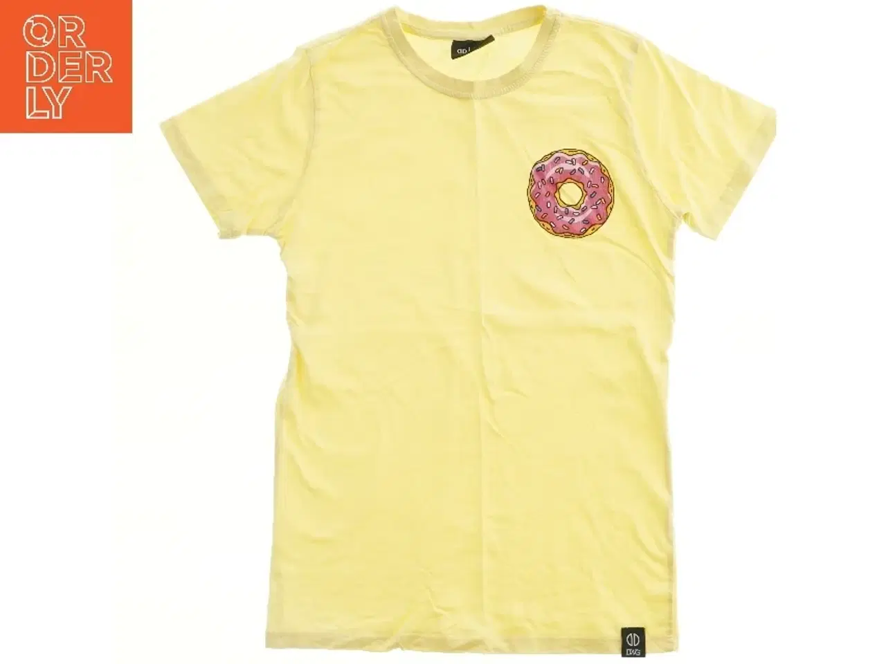 Billede 2 - Gul T-shirt med donutmotiv fra DWG (str. 152)