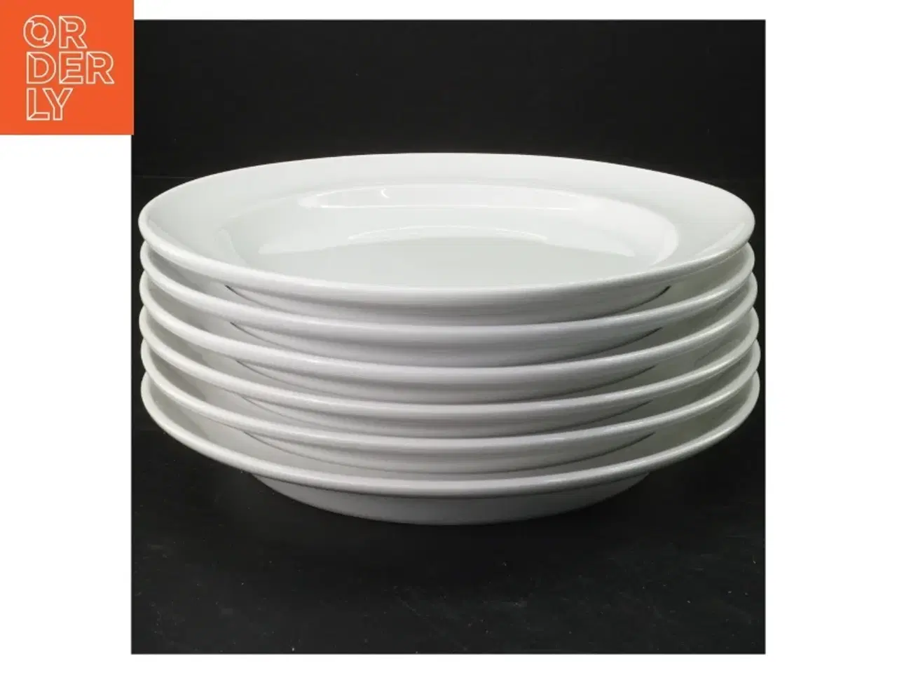 Billede 1 - 6 Royal Copenhagen hvidpot tallerkener (str. Ø 21 cm)