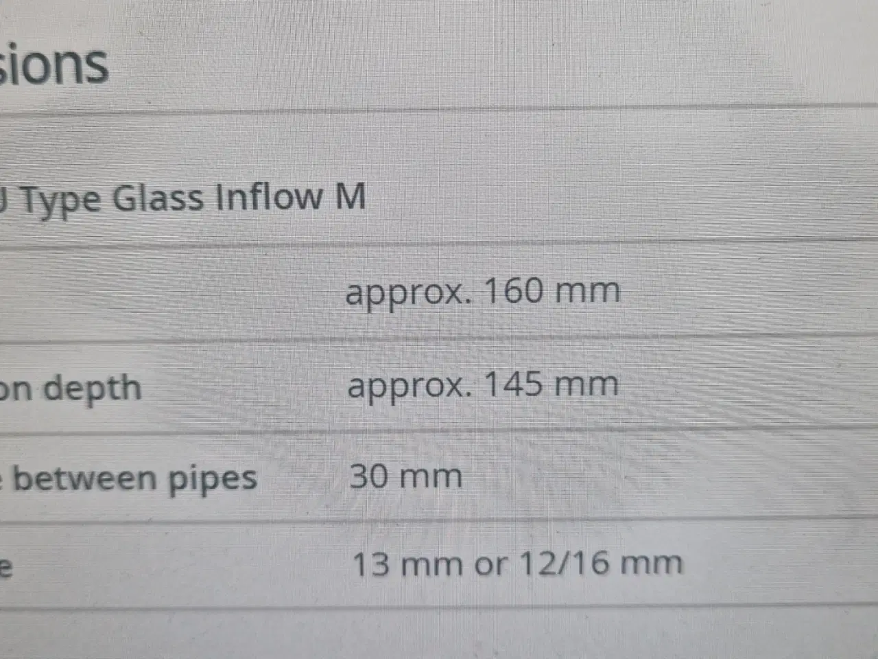 Billede 3 - Glas lilly pipe med sugekopper ind og outlet 13mm