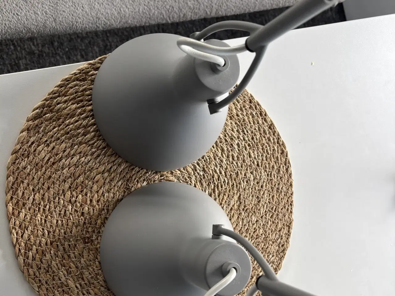 Billede 1 - GRÅ LAMPER 2 STK.  200,-