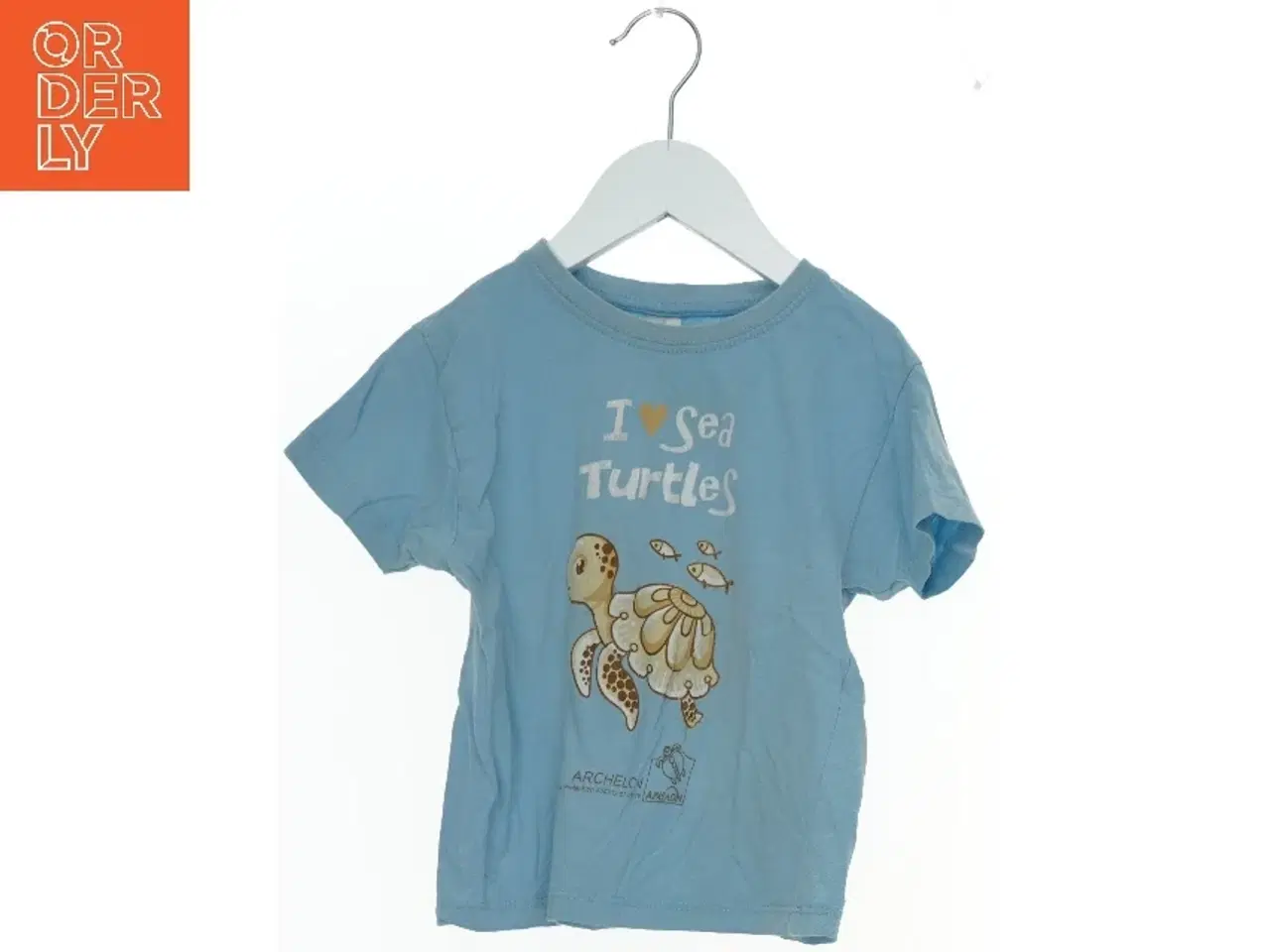 Billede 1 - Børne T-shirt med skildpadde motiv fra Snow Belle (str. 92)