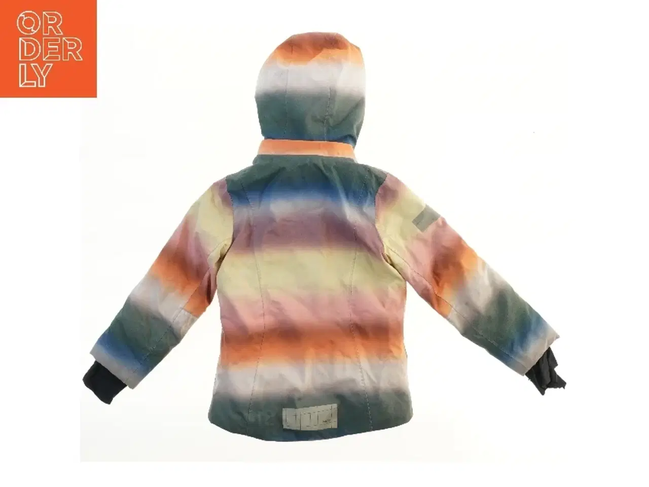 Billede 2 - Farverig vinterjakke med hætte fra Molo (str. 122)