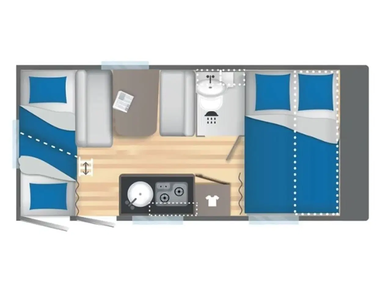 Billede 4 - 2023 - Caravelair ALBA 426 Family   Caravelair Alba 426 Family 2023 - Se den nu Camping-Specialisten.dk