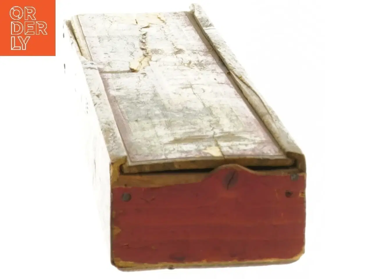 Billede 2 - Antikt Dominosæt i trææske (str. 4x26x6 cm)