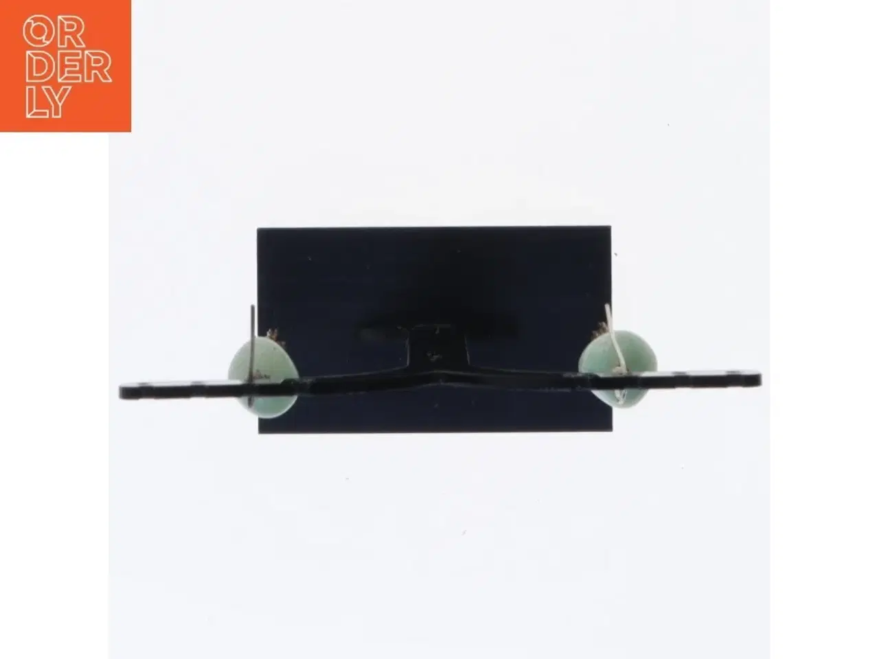 Billede 2 - Øreringe med turkis sten og kæder (str. 8 x 1 cm)