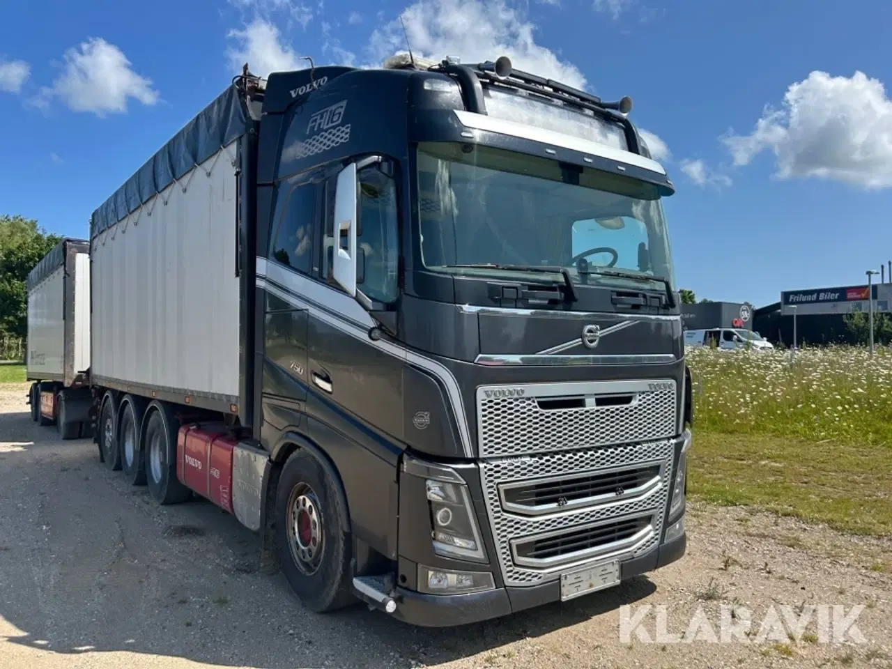 Billede 10 - Lastbil med fliskasse & kævlevogn Volvo FH 750