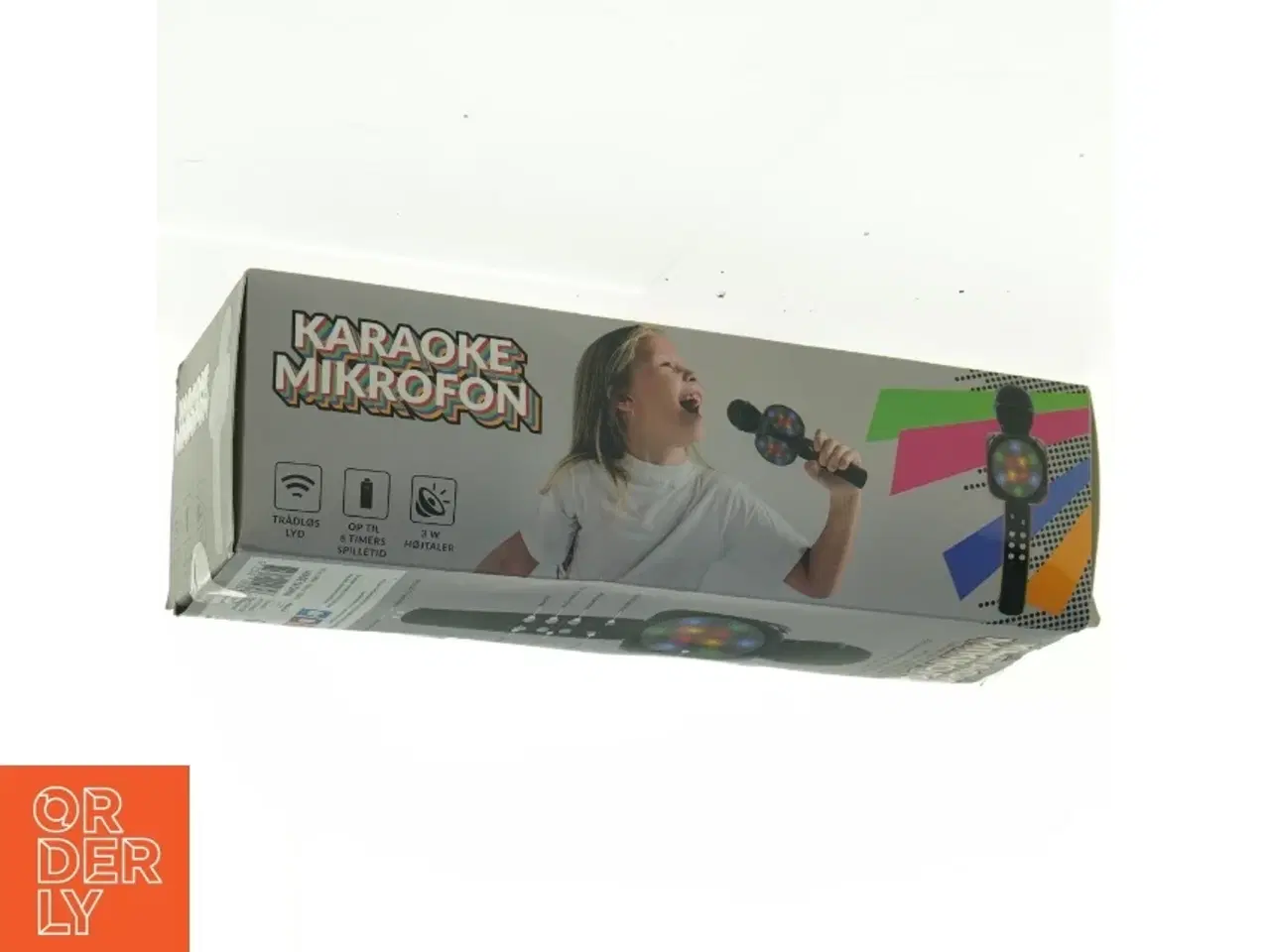 Billede 2 - Karaoke Mikrofon med LED lys (str. 26 x 8 cm)