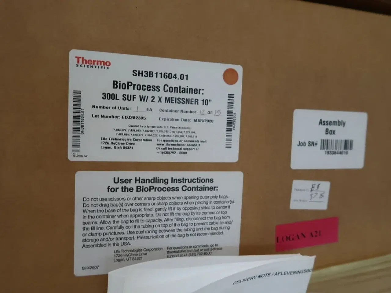 Billede 2 - Single-Use Fermentor BioProcess Container THERMO SCIENTIFIC 300L SUF W/2