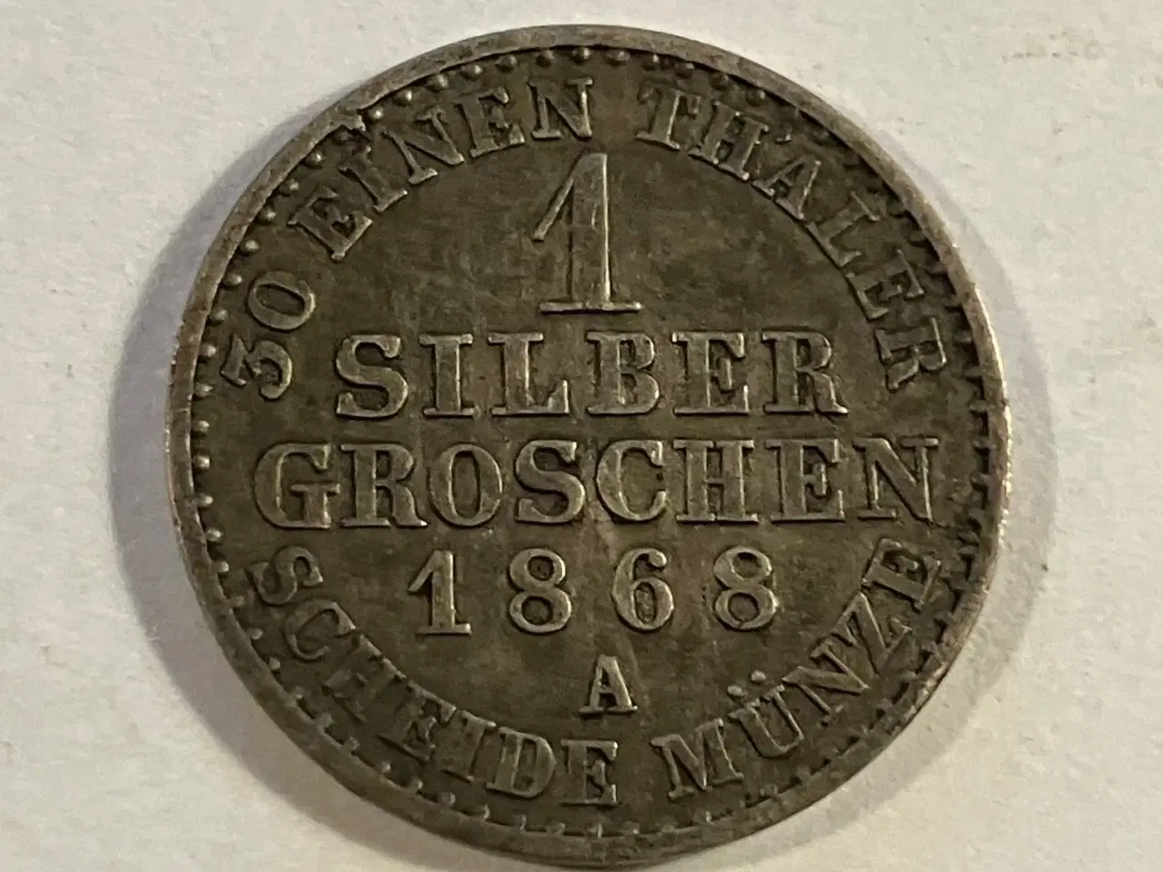Billede 1 - 1 Silber Groschen 1868 A Germany