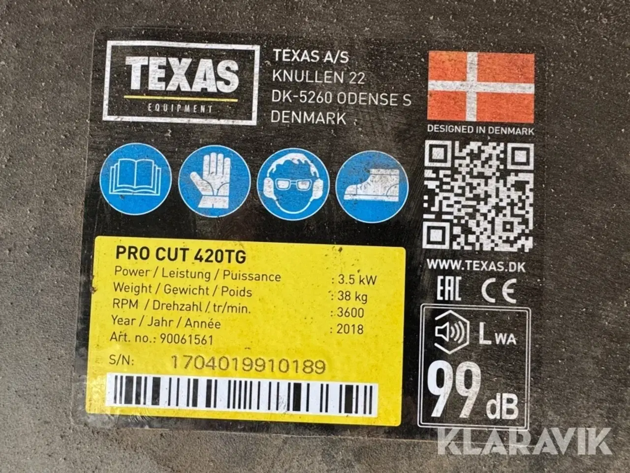Billede 5 - Vertikalskærer Texas Pro cut 420TG