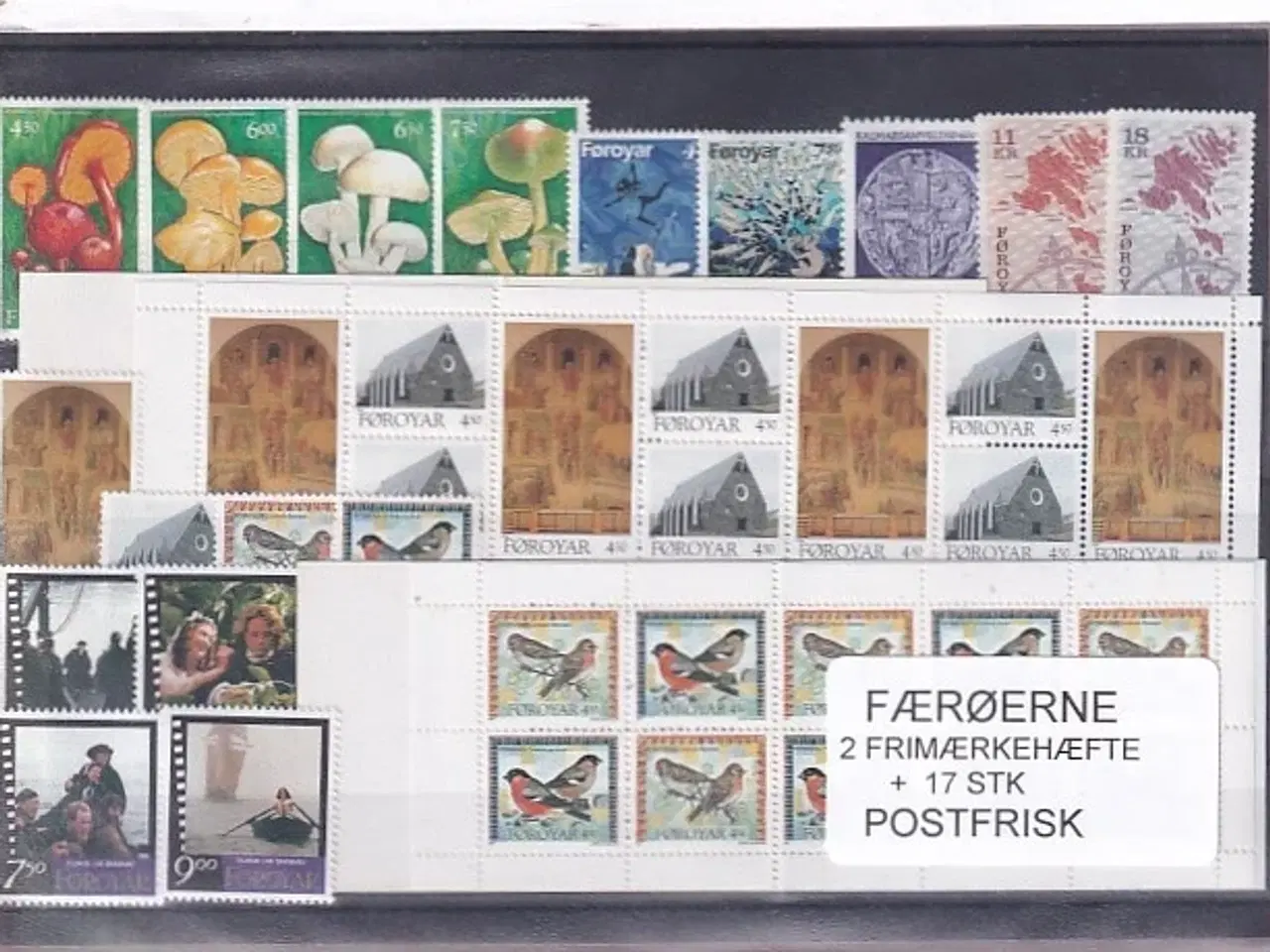 Billede 1 - Færøerne - 2 Frimærkehæfter + 17 Stk. - Postfrisk