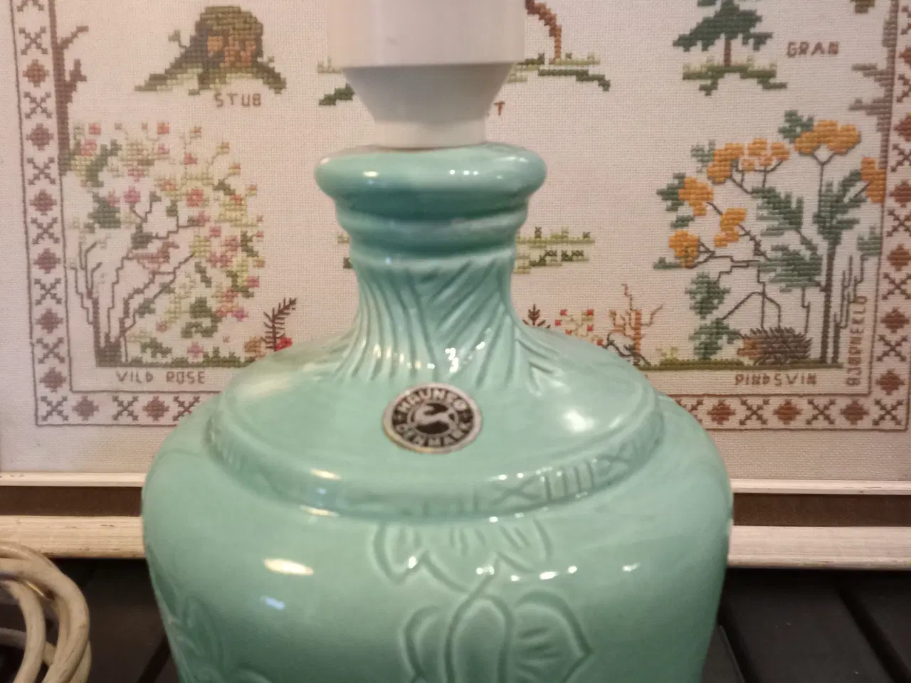 Billede 1 - Flot Haunsø keramik bordlampe