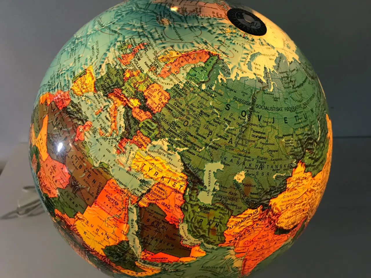 Billede 7 - Stor globus m. lys (Scan-Globe 1976)