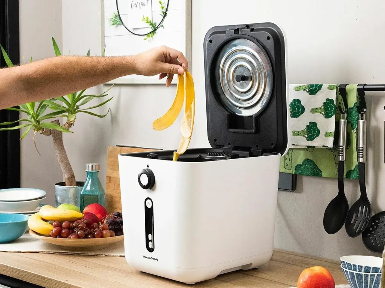 Billede 6 - Ewooster elektrisk kompostkværn til køkken - 3 l, 550 W