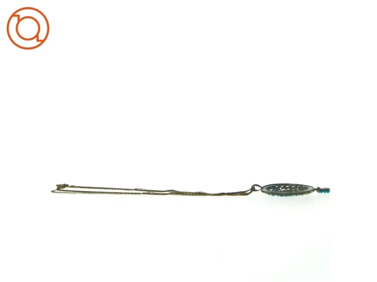 Billede 3 - Halskæde med turkise plastic-perler