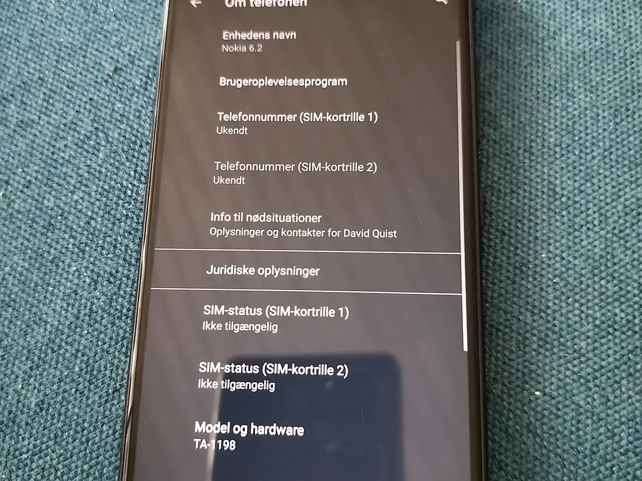 Billede 4 - Nokia 6.2 med lader og cover