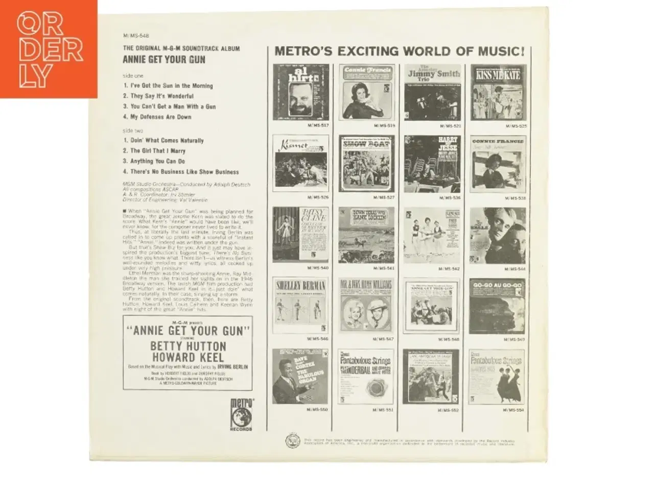 Billede 2 - Annie get your gun vinylplade