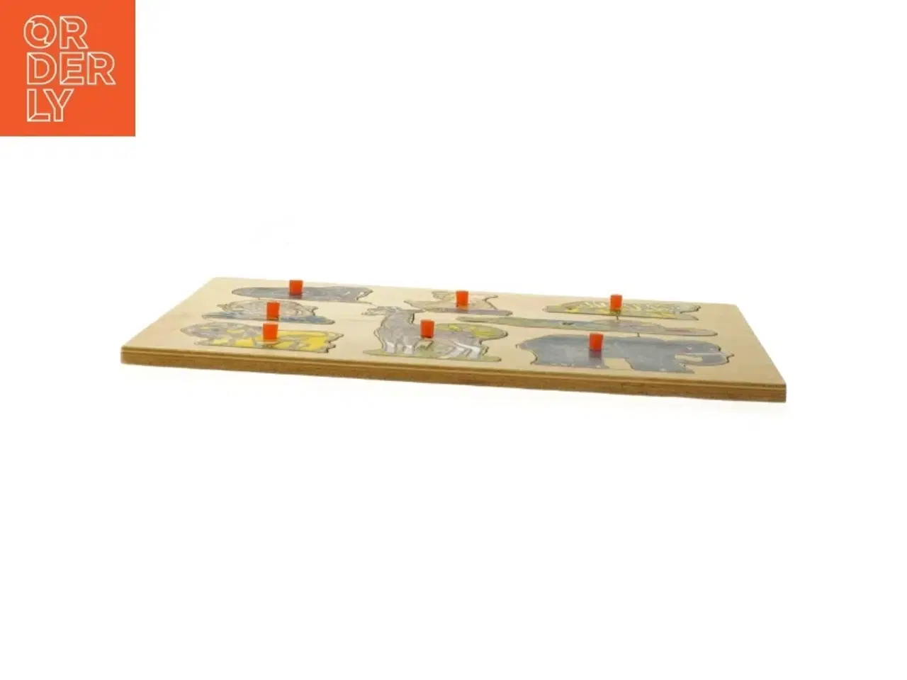 Billede 3 - Træpuslespil med dyremotiver (str. 29x20 cm)