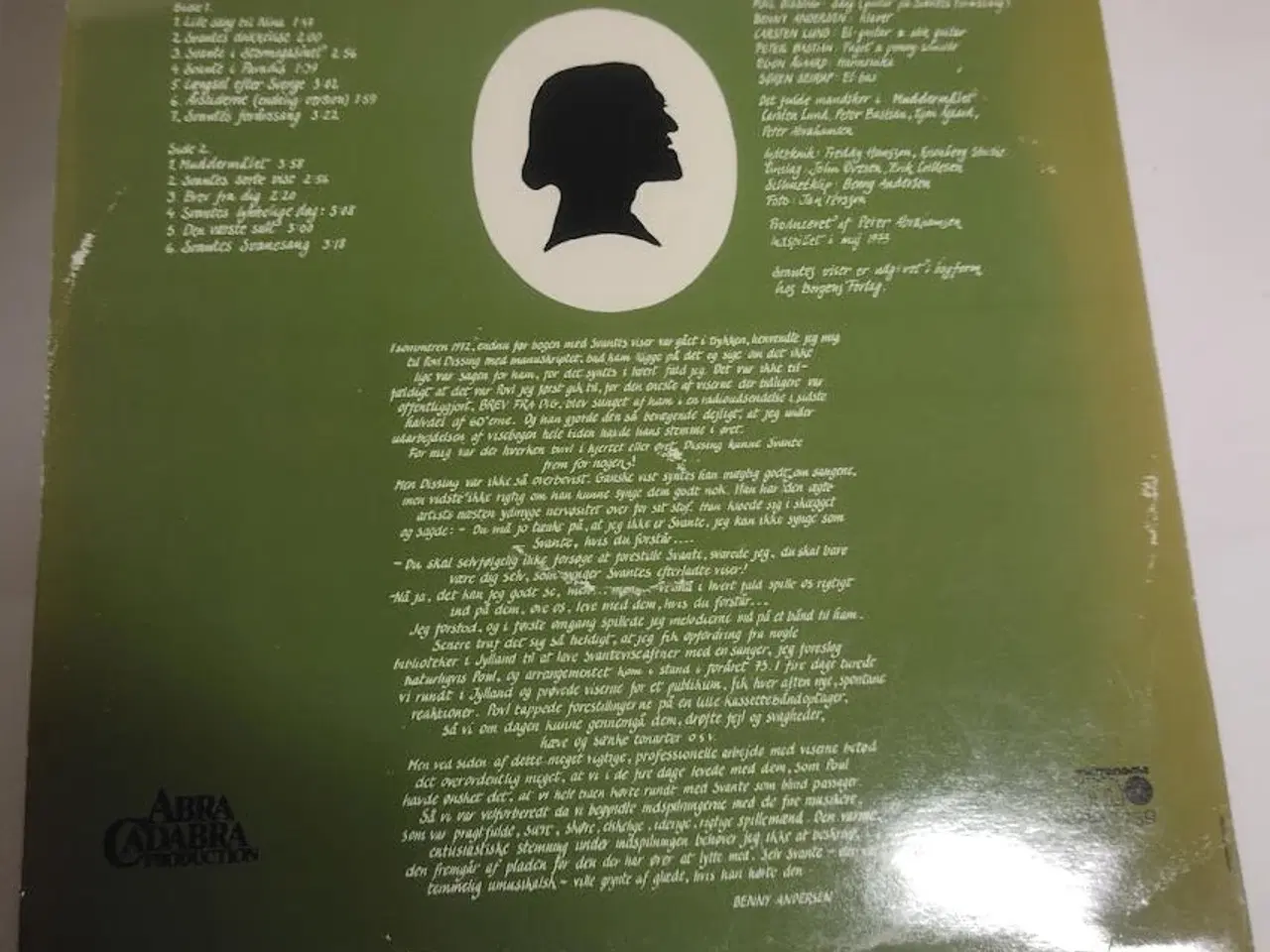 Billede 2 - Svantes Viser -Poul Dissing & Benny Andersen LP