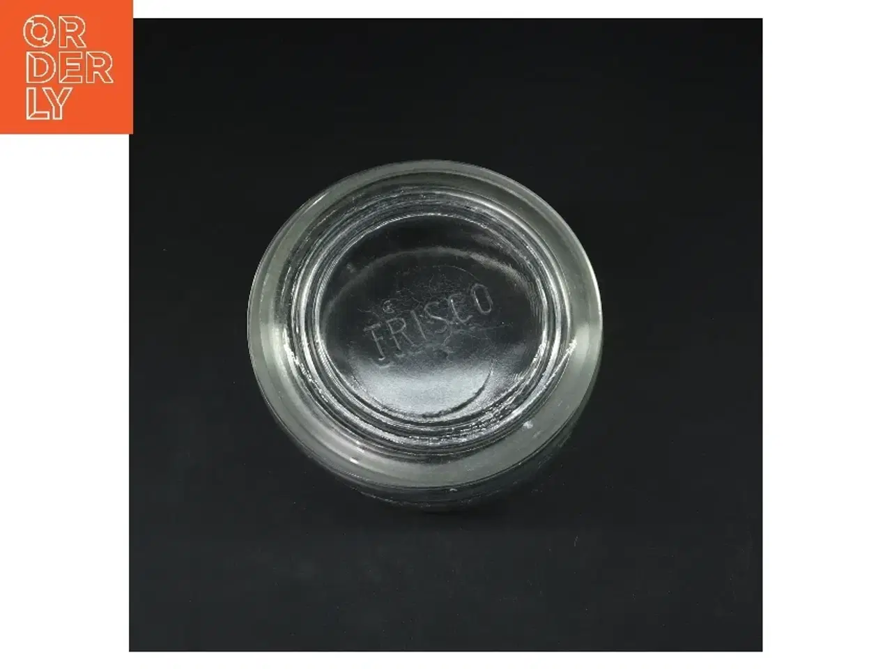 Billede 3 - Glaskrukke med låg fra Holmegaard (str. Ø 12 cm højde 13 cm)