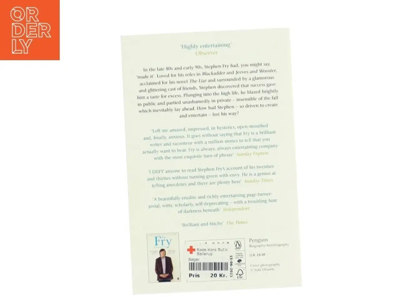 Billede 2 - More Fool Me af Stephen Fry fra Penguin (Bog)