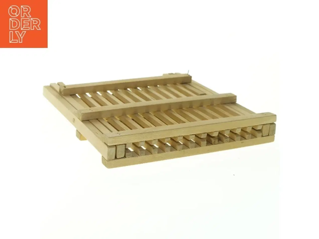 Billede 2 - Lege Sammenklappelig træbakkeholder (str. 22 x 22 cm)