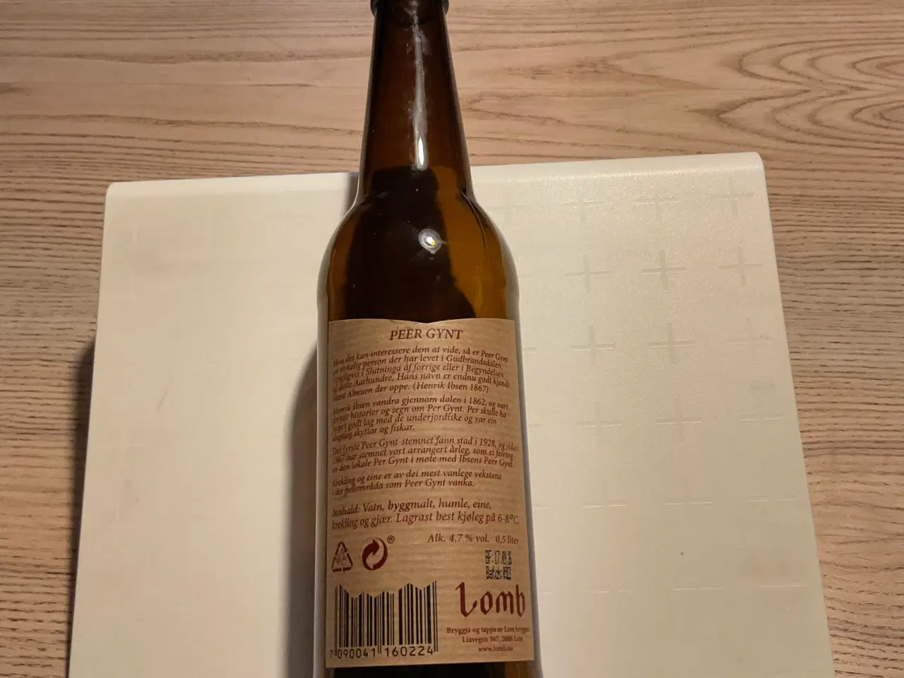 Billede 2 - Norsk ølflaske til samling.