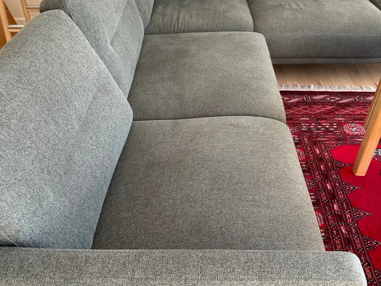 Billede 1 - Utrolig flot hjørnesofa i mosgrøn 