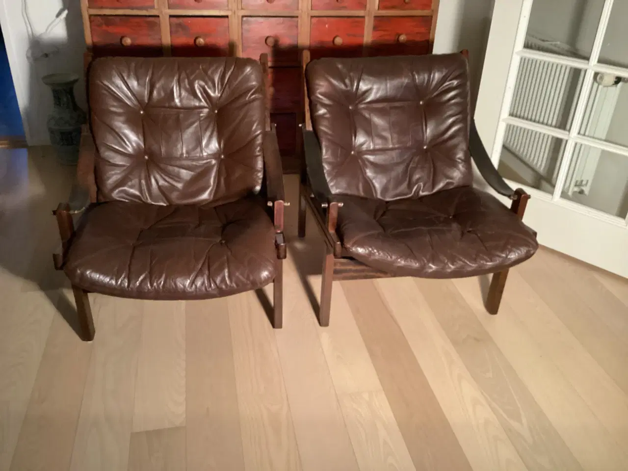 Billede 1 - Læderstole