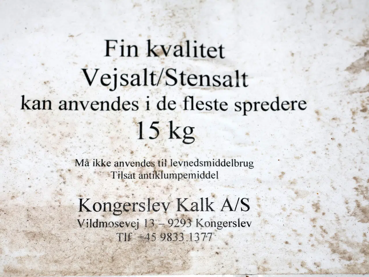 Billede 3 - 960Kg Vejsalt, 64 sække a 15kg.