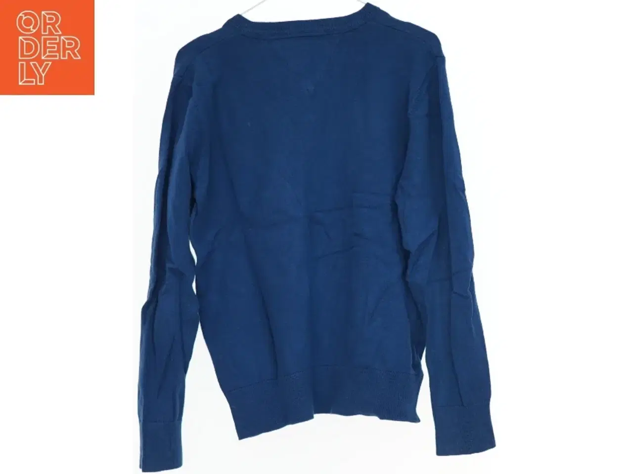 Billede 2 - Marineblå v-hals sweatshirt fra Tommy Hilfiger (str. 140)