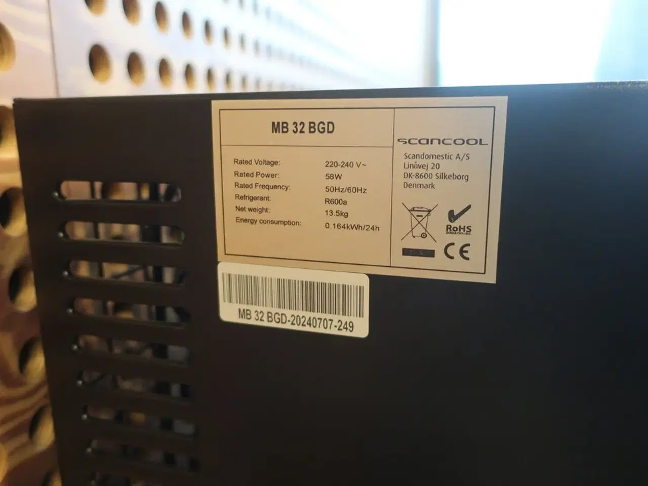 Billede 5 - Køleskab SCANCOOL MB 32 BGD