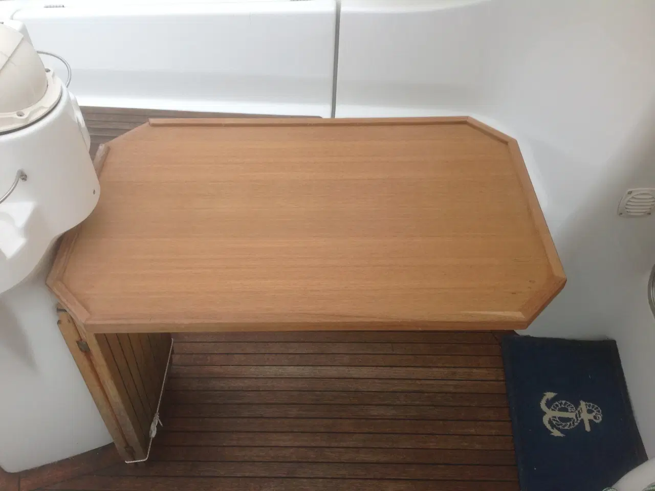 Billede 2 - Cockpitbord (teak), med bordsystem.