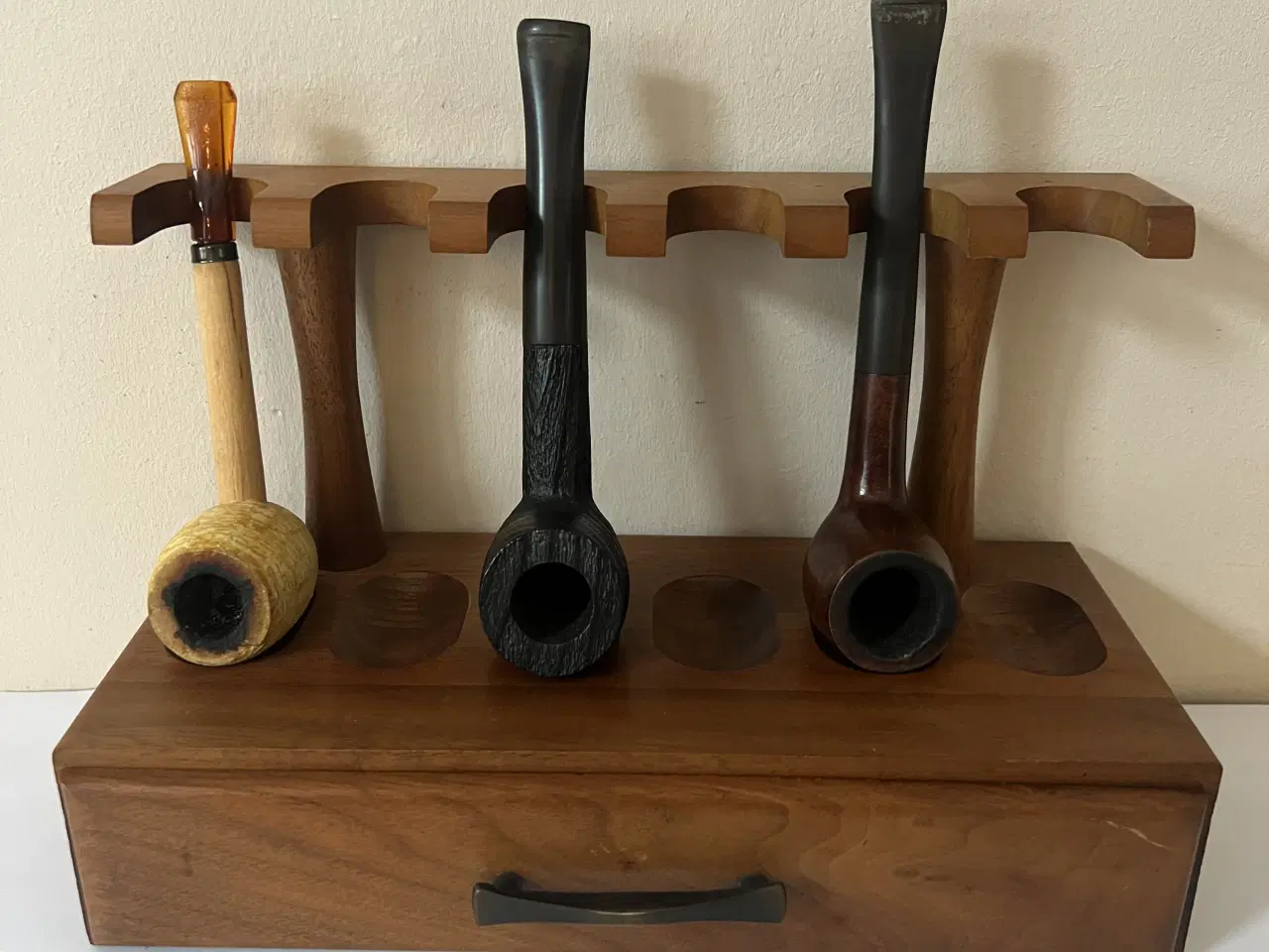 Billede 2 - Smukt gammelt pibestativ i træ 