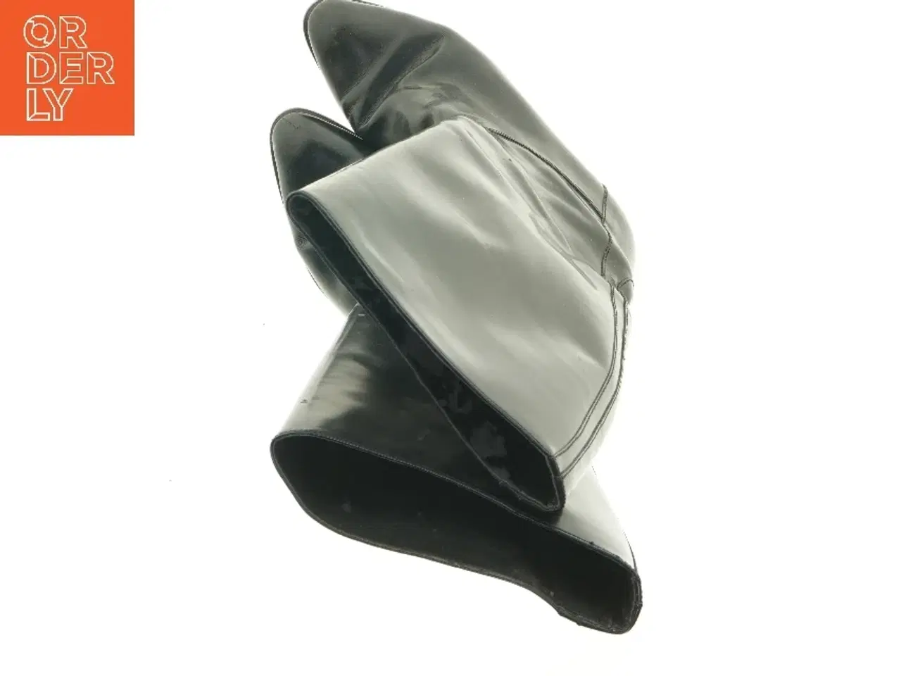 Billede 4 - Sorte læderstøvler fra Elastomere (str. 39)