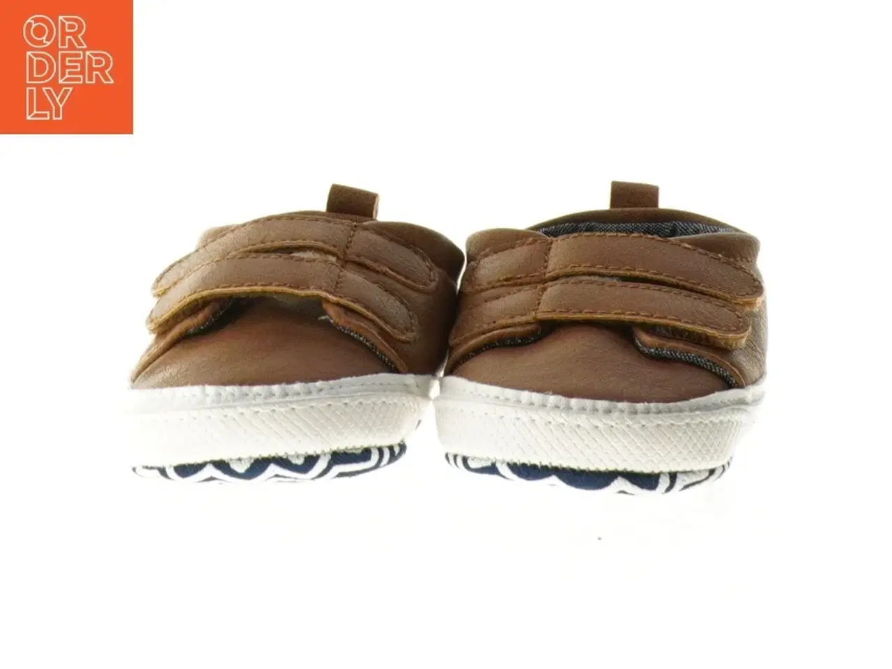 Billede 2 - Brune børnesko med mønster (str. 2 år)