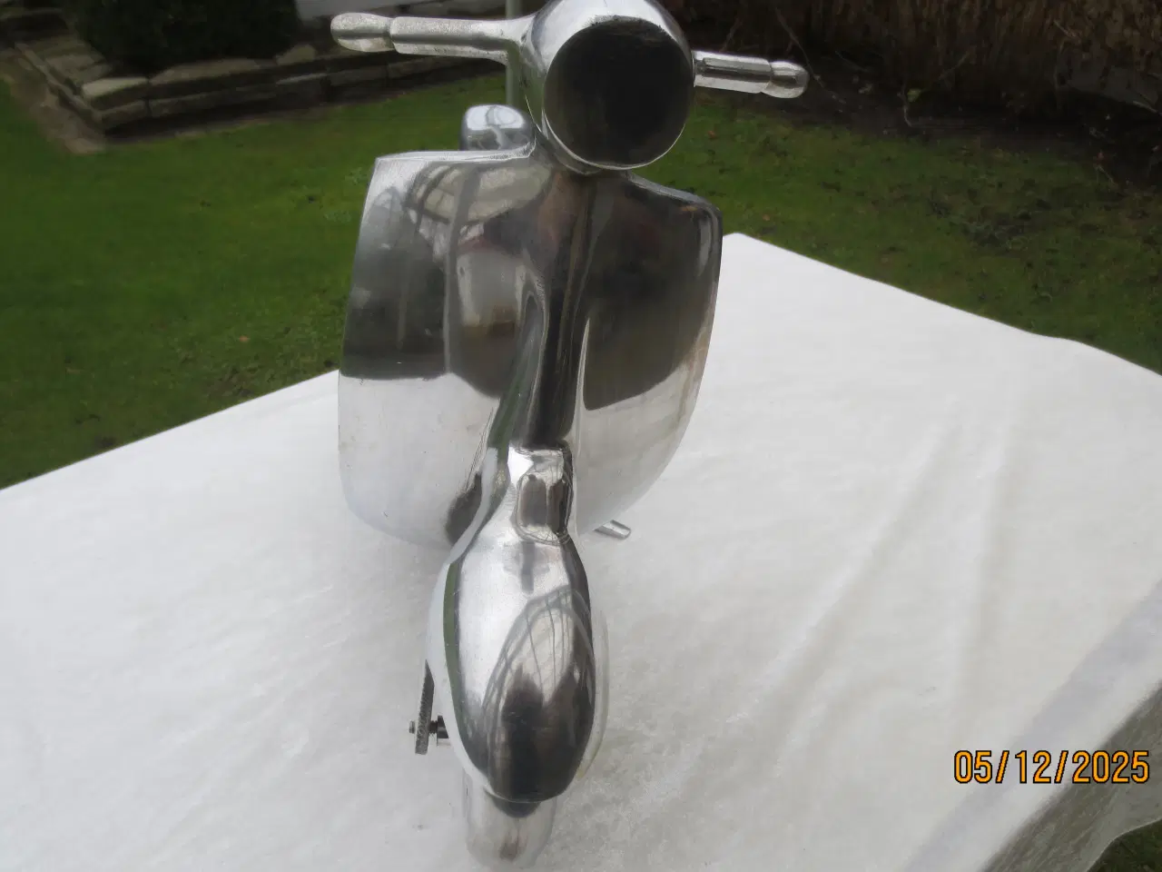 Billede 4 - 1 stk Model Vespa Scooter i Rustfri stål