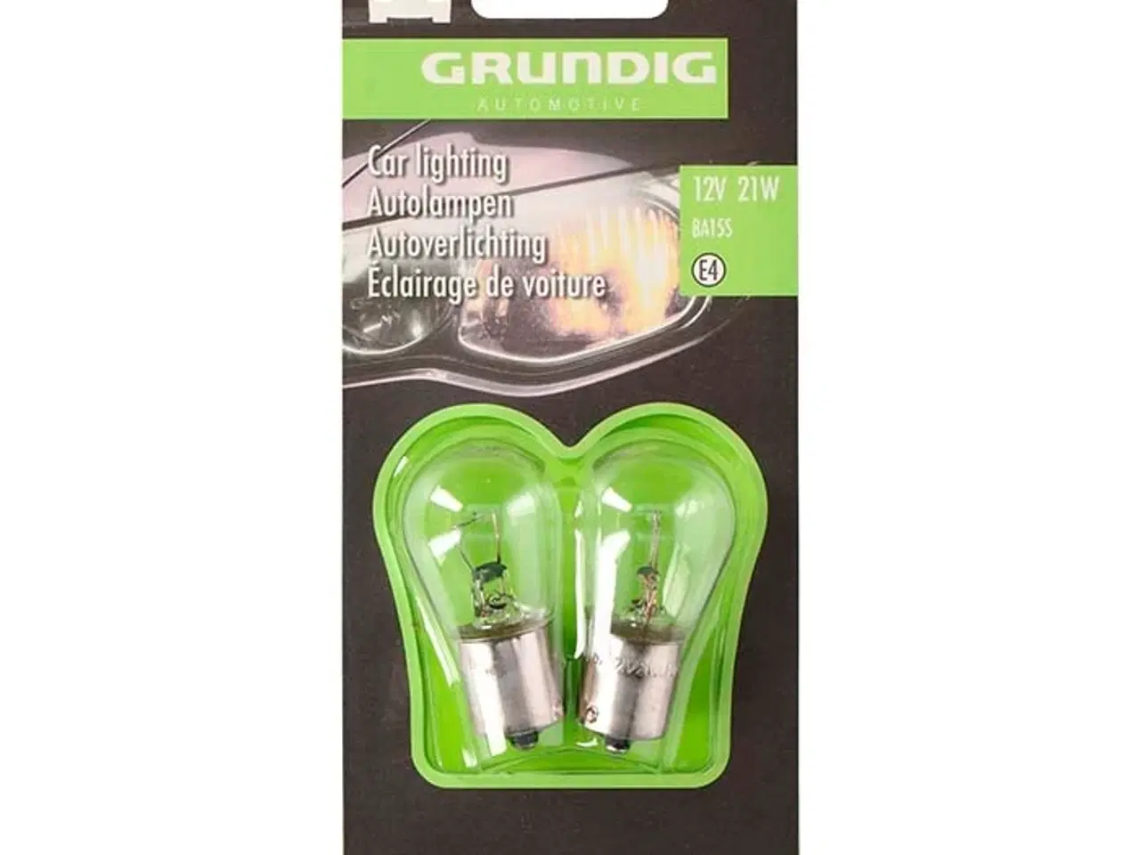 Billede 1 - Grundig Autopærer P21W 12V BA15S - 2 stk.