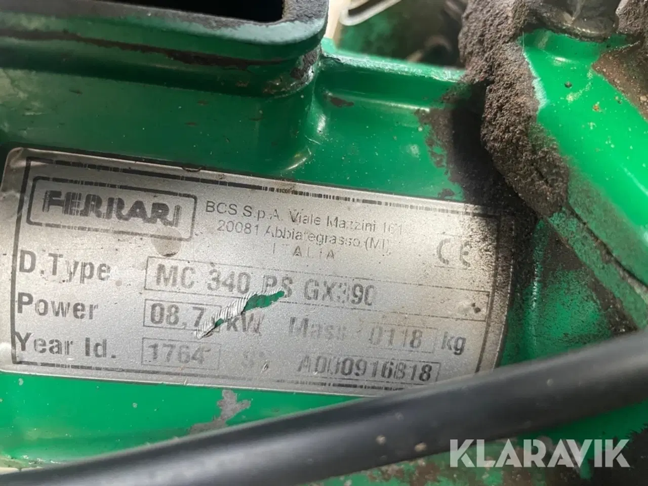 Billede 12 - Fræsemaskine Ferrari MC 340 PS GX890
