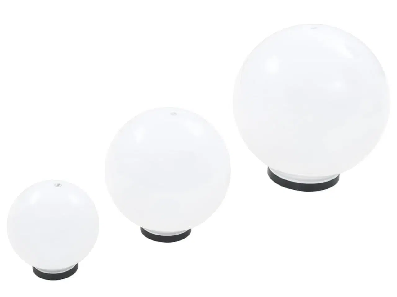 Billede 6 - LED-kuglelampesæt 3 dele kugleformet 20/30/40 cm PMMA