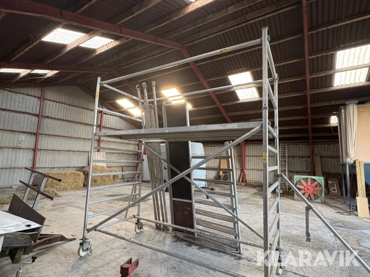 Billede 4 - Jumbo Stillads 3 sektioner med ruller