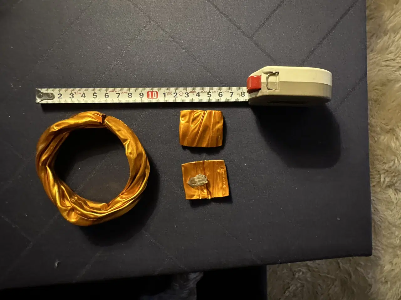 Billede 7 - Unik armring og øre clips i krøllet kobber