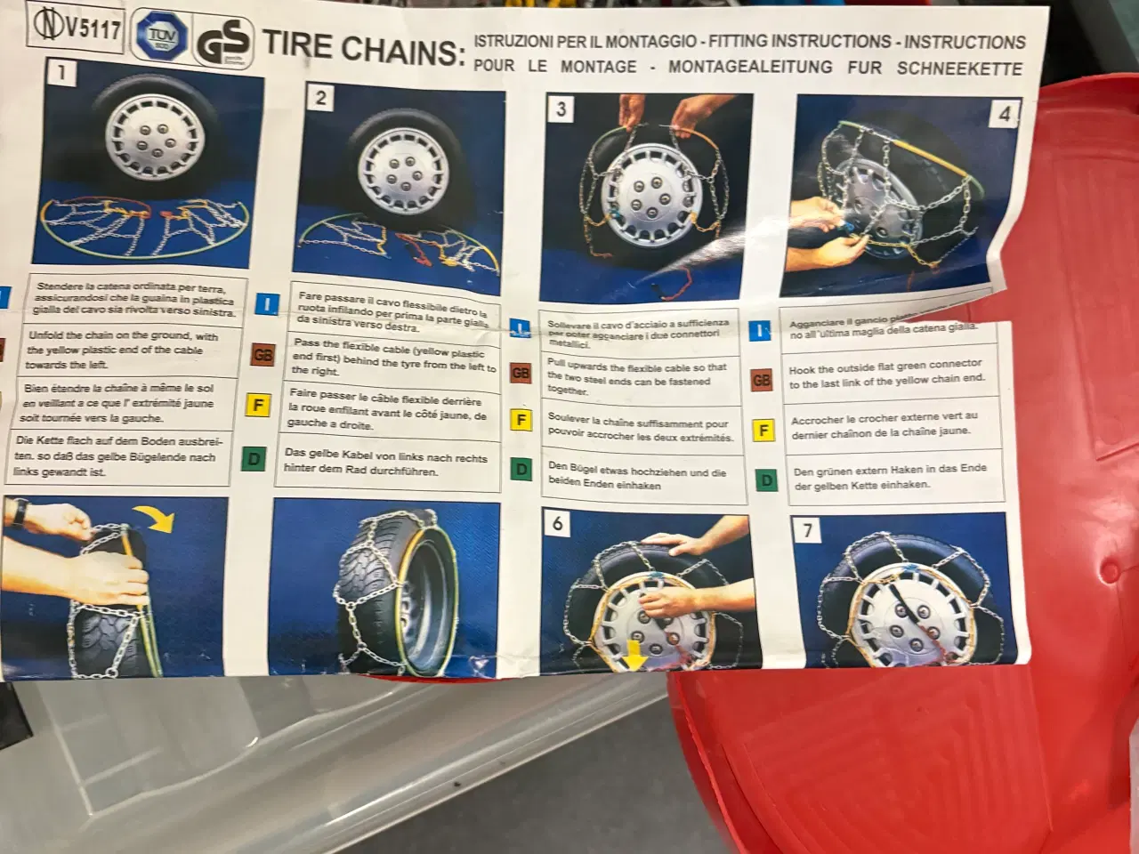 Billede 3 - Snekæder 9 mm - været på en Chevrolet cruze